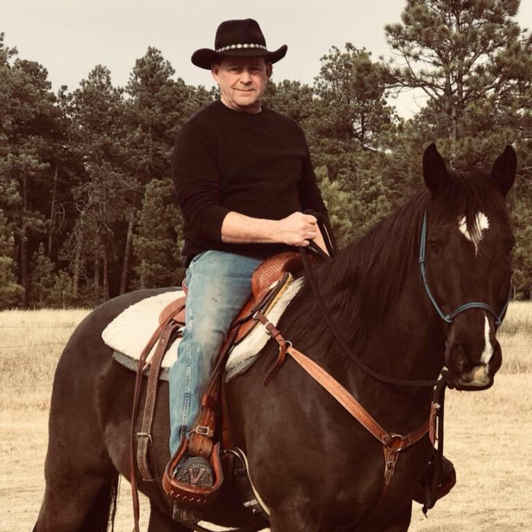 Duke On his horse Trigger